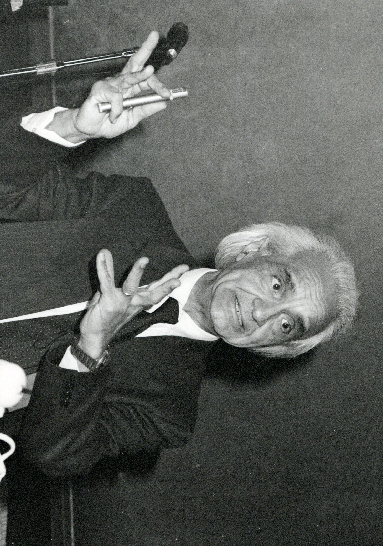 Antonino Zichichi speaking at TWAS General Meeting in 1988