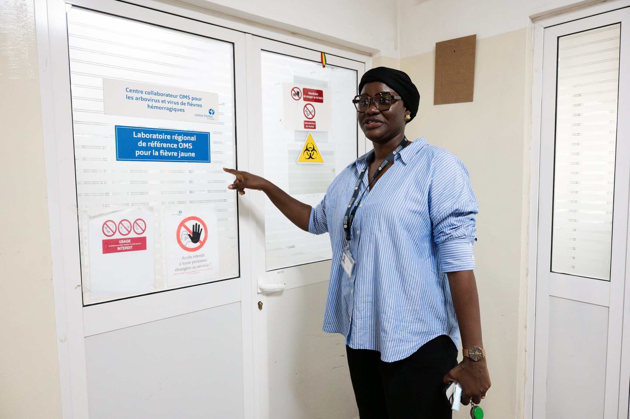 Virologist Ndeye Sakha Bob is showing the WHO reference laboratory for yellow fever at the Institut Pasteur de Dakar. (Photo: G.Ortolani/TWAS).