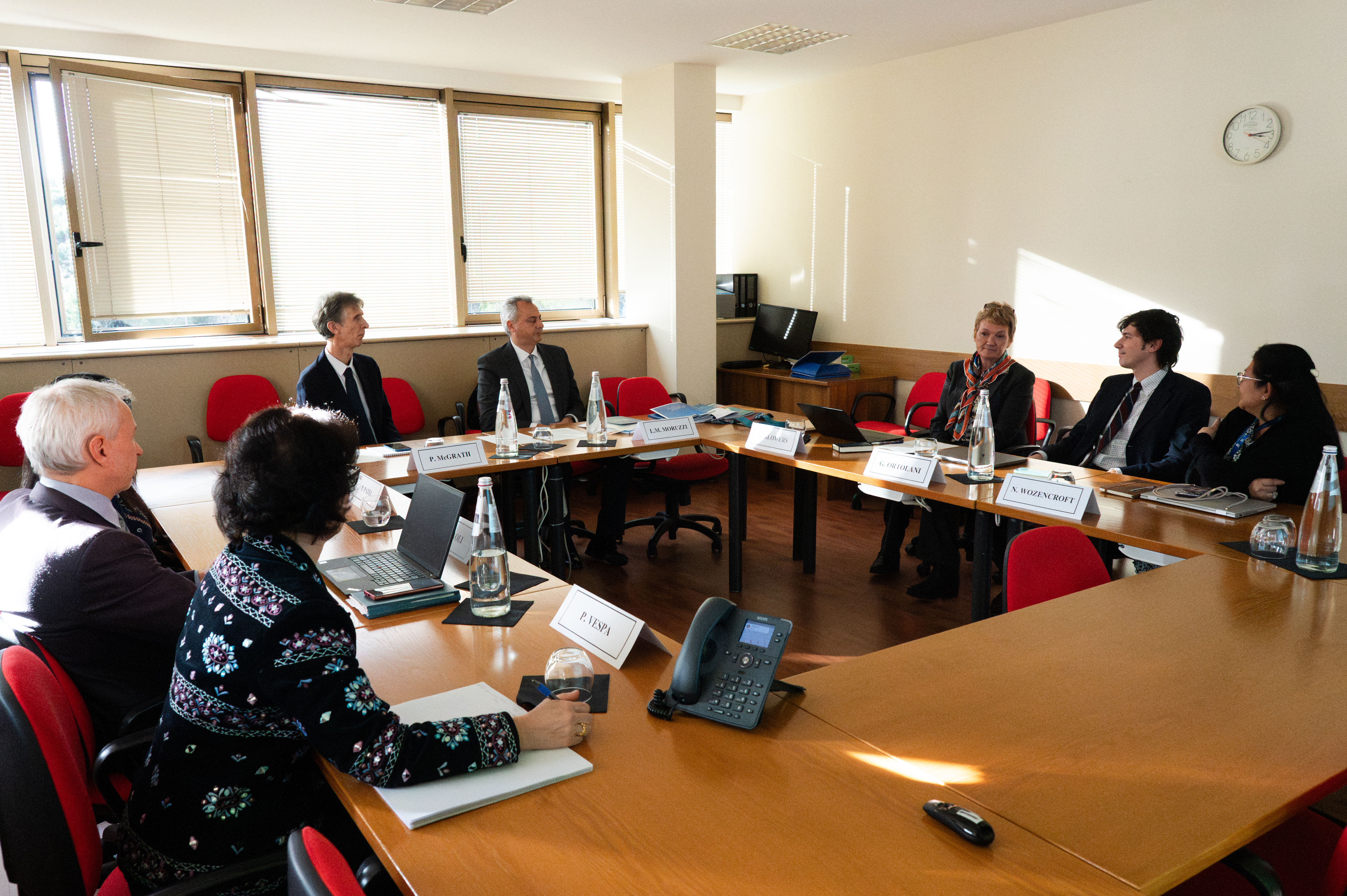 Minister Plenipotentiary Lamberto Moruzzi, during his visit to TWAS, IAP, and OWSD. (Photo: H. gergolet/TWAS)