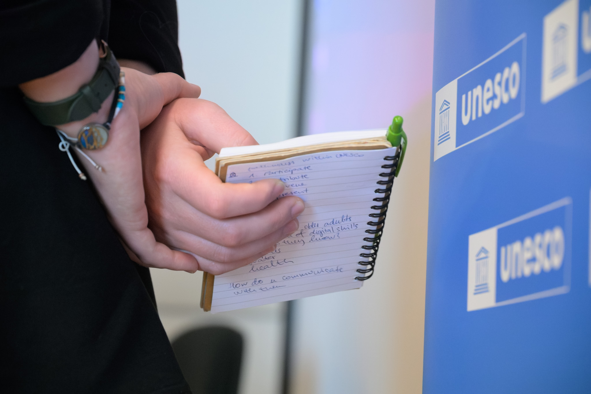 A participant's notebook (Photo: G. Ortolani/TWAS)