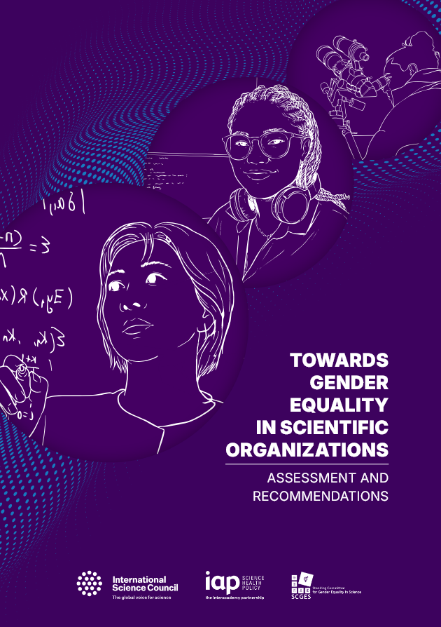 The cover of Cover of 'Toward gender equality in scientific organizations: assessment and recommendations' report