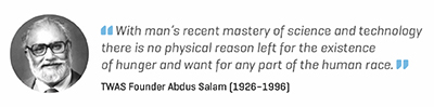Quote from Abdus Salam.