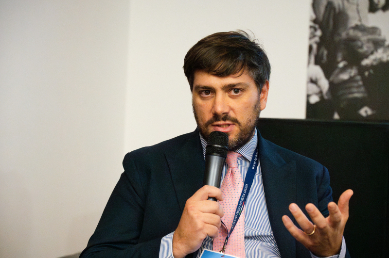 Alessandro Garbellini speaking at Trieste Next