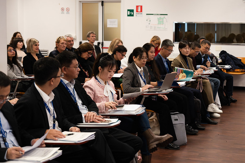 Chinese delegation and TWAS staff attending the presentations. (Photo: H. Gergolet/TWAS)